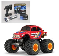58672 TAMIYA/タミヤ　1/14 RCモンスタービートル トレイル (GF-01TRシャーシ) 組立キット+サンワ：MX-6 コンピュータプロポ付きオリジナルフルセット （未組立） ≪ラジコン≫