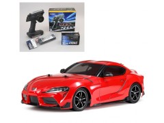 58674 TAMIYA/タミヤ　1/10 RC トヨタ GR スープラ (TT-02シャーシ) 組立キット+サンワ：MX-6 コンピュータプロポ付きオリジナルフルセット+オリジナルフルベアリングセット （未組立） ≪ラジコン≫