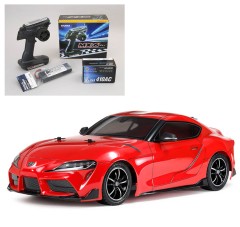 58674 TAMIYA/タミヤ　1/10 RC トヨタ GR スープラ (TT-02シャーシ) 組立キット+サンワ：MX-6 コンピュータプロポ付きオリジナルフルセット （未組立） ≪ラジコン≫