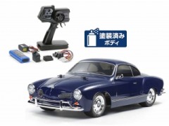 58677 TAMIYA/タミヤ　1/10 RC フォルクスワーゲン カルマンギア （M-06シャーシ）組立キット+タミヤ：ファインスペック 電動RCドライブセット （未組立） ≪ラジコン≫