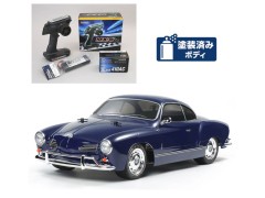 58677 TAMIYA/タミヤ　1/10 RC フォルクスワーゲン カルマンギア （M-06シャーシ）組立キット+サンワ：MX-6 コンピュータプロポ付きオリジナルフルセット+オリジナルフルベアリングセット （未組立） ≪ラジコン≫