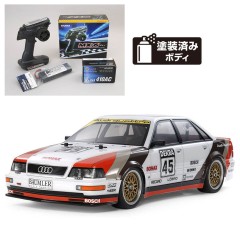 58682 TAMIYA/タミヤ　1/10 RC 1991 アウディ V8 ツーリング (TT-02シャーシ) 組立キット+サンワ：MX-6 コンピュータプロポ付きオリジナルフルセット （未組立） ≪ラジコン≫