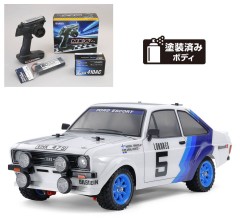 58687 TAMIYA/タミヤ　1/10 RC フォード エスコート Mk.II ラリー (MF-01Xシャーシ) 組立キット+サンワ：MX-6 コンピュータプロポ付きオリジナルフルセット （未組立） ≪ラジコン≫
