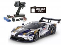 58689 TAMIYA/タミヤ　1/10 RCフォード GT Mk II (TT-02シャーシ) 組立キット+タミヤ：ファインスペック 電動RCドライブセット （未組立） ≪ラジコン≫