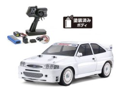 58691 TAMIYA/タミヤ　1/10 RC 1998 フォード エスコート カスタム (TT-02シャーシ) 組立キット+タミヤ：ファインスペック 電動RCドライブセット （未組立） ≪ラジコン≫