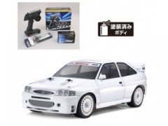 58691 TAMIYA/タミヤ　1/10 RC 1998 フォード エスコート カスタム (TT-02シャーシ) 組立キット+サンワ：MX-6 コンピュータプロポ付きオリジナルフルセット+オリジナルフルベアリングセット （未組立） ≪ラジコン≫