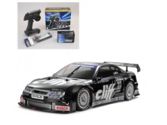 58701 TAMIYA/タミヤ　1/10 RC オペル カリブラ V6 クリフ (TT-01シャーシ TYPE-E) 組立キット+サンワ：MX-6 コンピュータプロポ付きオリジナルフルセット （未組立） ≪ラジコン≫