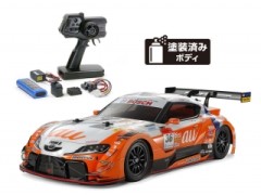 58703 TAMIYA/タミヤ　1/10 RC au TOMS GR Supra (TT-02シャーシ) 組立キット+タミヤ：ファインスペック 電動RCドライブセット （未組立） ≪ラジコン≫