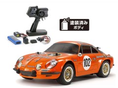 58708 TAMIYA/タミヤ　1/10 RC アルピーヌA110 イェーガーマイスター 1973 (M-06シャーシ) 組立キット+タミヤ：ファインスペック 電動RCドライブセット+オリジナルフルベアリングセット （未組立） ≪ラジコン≫