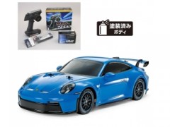 58712 TAMIYA/タミヤ　1/10 RC ポルシェ 911 GT3 (992) (TT-02シャーシ) 組立キット+サンワ：MX-6 コンピュータプロポ付きオリジナルフルセット+オリジナルフルベアリングセット （未組立） ≪ラジコン≫