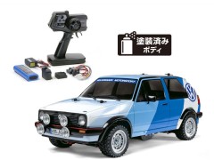 58714 TAMIYA/タミヤ　1/10 RC フォルクスワーゲン ゴルフII GTI 16V ラリー (MF-01Xシャーシ) 組立キット+タミヤ：ファインスペック 電動RCドライブセット+オリジナルフルベアリングセット （未組立） ≪ラジコン≫