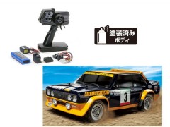 58723 TAMIYA/タミヤ　1/10 RC フィアット131 アバルト ラリー OLIO FIAT (MF-01Xシャーシ) 組立キット+タミヤ：ファインスペック 電動RCドライブセット+オリジナルフルベアリングセット （未組立） ≪ラジコン≫