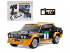 58723 TAMIYA/タミヤ　1/10 RC フィアット131 アバルト ラリー OLIO FIAT (MF-01Xシャーシ) 組立キット+サンワ：MX-6 コンピュータプロポ付きオリジナルフルセット+オリジナルフルベアリングセット （未組立） ≪ラジコン≫