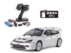 58724 TAMIYA/タミヤ　1/10 RC 2003 フォード フォーカス RS カスタム (TT-02シャーシ) 組立キット+タミヤ：ファインスペック 電動RCドライブセット+オリジナルフルベアリングセット （未組立） ≪ラジコン≫