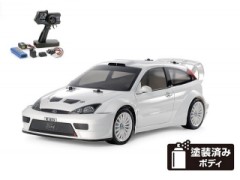 58724 TAMIYA/タミヤ　1/10 RC 2003 フォード フォーカス RS カスタム (TT-02シャーシ) 組立キット+タミヤ：ファインスペック 電動RCドライブセット （未組立） ≪ラジコン≫