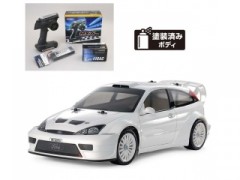 58724 TAMIYA/タミヤ　1/10 RC 2003 フォード フォーカス RS カスタム (TT-02シャーシ) 組立キット+サンワ：MX-6 コンピュータプロポ付きオリジナルフルセット+オリジナルフルベアリングセット （未組立） ≪ラジコン≫