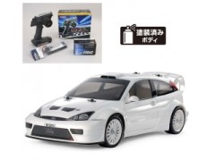 58724 TAMIYA/タミヤ　1/10 RC 2003 フォード フォーカス RS カスタム (TT-02シャーシ) 組立キット+サンワ：MX-6 コンピュータプロポ付きオリジナルフルセット （未組立） ≪ラジコン≫