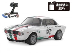 58732 TAMIYA/タミヤ　1/10 RC アルファロメオ ジュリア スプリント GTA クラブレーサー（ MB-01シャーシ） 組立キット+タミヤ：ファインスペック 電動RCドライブセット+オリジナルフルベアリングセット （未組立） ≪ラジコン≫