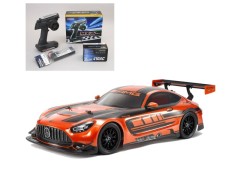【12月発売】58750　1/10RC メルセデスAMG GT3 EVO (TT-02シャーシ) 組立キット+サンワ：MX-6 コンピュータプロポ付きオリジナルフルセット（未組立） ≪ラジコン≫