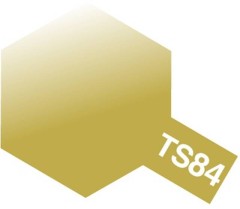 85084　タミヤカラースプレー  プラスチック・金属用 TS-84 メタルゴールド