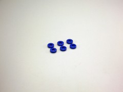 W0144　アルミカラー(3x7x2/ブルー/6Pcs)