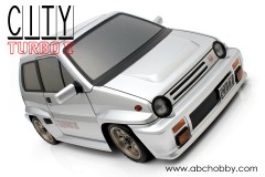 25602  ガンベイドFF 210mm　Honda CITY ターボⅡ シャーシ組立済みキット
