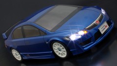 25619  ガンベイドFF 225mm  シビック TYPE-R FD2 シャーシ組立済みキット