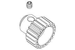 25668  ピニオンギア 22T
