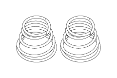 25697  1.0mmX5T 15.5mm スプリング(黒)