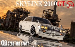 40700  ゼロワンスポーツ　ヨンメリ スカイライン シャーシ組立済みキット