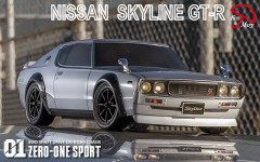 40701  ゼロワンスポーツ　ケン＆メリー スカイライン シャーシ組立済みキット