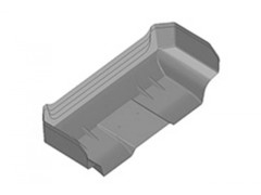 62532  1/10 レーシングバギーウイング Type-B クリヤー