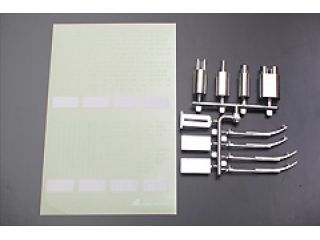 66220  蓄光ナンバープレートセット メッキ仕様