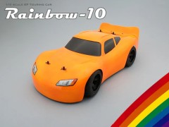 67918  1/10 ドリフト/ツーリングボディ レインボー10ボディ&タイヤ&ホイルセット