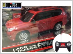14367　1/24 RCカー ランドクルーザープラド 赤　[トイラジコン]