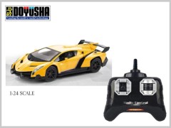 866-2425G　2.4GHz 1/24 RCカー ランボルギーニ ヴェネーノ (金)