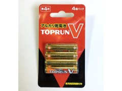 FDK　TOPRUN アルカリ乾電池 単4形　LR03(4B)TOPV2　4本パック