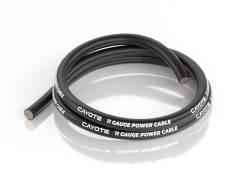 CYECW05　CAYOTE 11AWG スリムシリコンワイヤー 1M ブラック 外径4.5ｍｍ CREST 8/ Crest 8 Evo用
