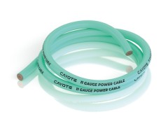 CYECW07　CAYOTE 11AWG スリムシリコンワイヤー 1M オーロラグリーン 外径4.5ｍｍ CREST 8/ Crest 8 Evo用