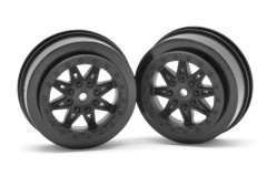 AX08104　　2.2/3.0インチ Raceline Renegade ホイール（34mm/ブラック/2pcs） (処分特価
