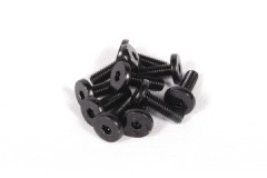 AXA0109　　M3x10mm オーバーサイズフラット6角スクリュー（ブラック/10pcs） (処分特価)