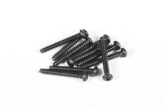 AX31061　　タッピングボタンヘッドスクリューM2.6x18mm （六角ソケット/ブラック/10pcs） (処分特価)