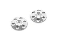 293561#　HUDY アルミリアウィングスペーサー【シルバー/2pcs】