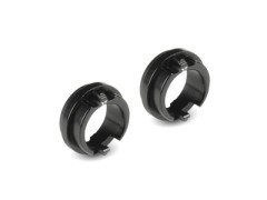 302067K#　アルミアジャストメントベアリングハブ ブラック(2pcs)