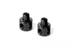 303433#　アルミアンチロールバーカラー【6mm/ブラック/2pcs】