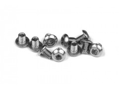 XR902304#　ボタンヘッドビス【ステンレス/M3x4/10pcs】