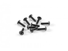 911312#　ボタンヘッドビス フランジ【M3x12/10pcs】