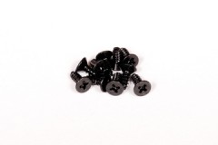 AXA894　　タッピングフラットヘッドスクリュー　M3x8mm(ブラック／10pcs) (処分特価)