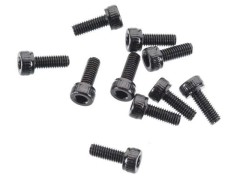 AXA084　キャップヘッドスクリュー M3x8mm（ブラック/10pcs） (処分特価)