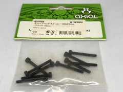 AXA089　キャップヘッドスクリュー M3x25mm（ブラック/10pcs） (処分特価)